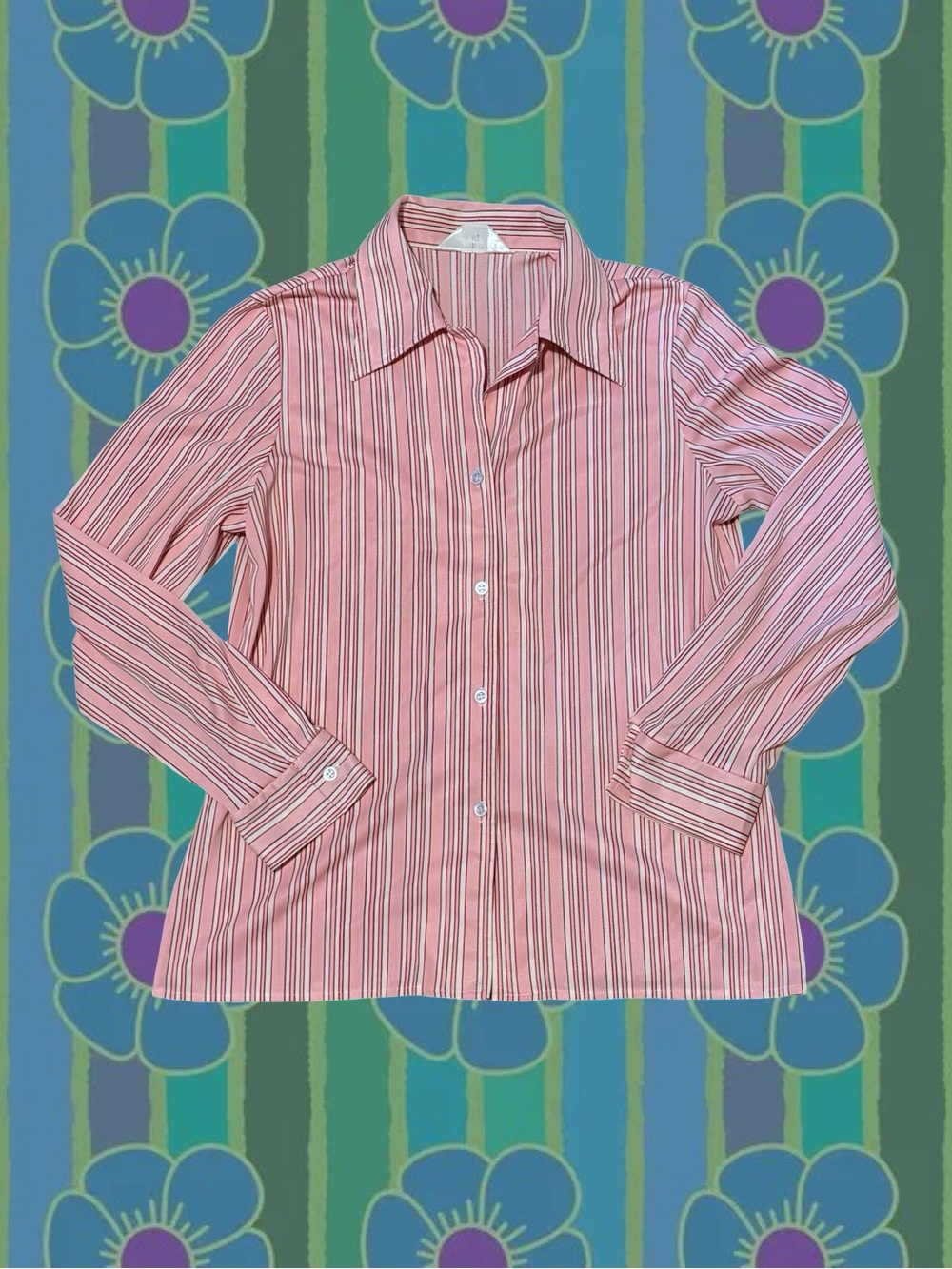 70s Bubble Gum Pink Button-Up Shirt